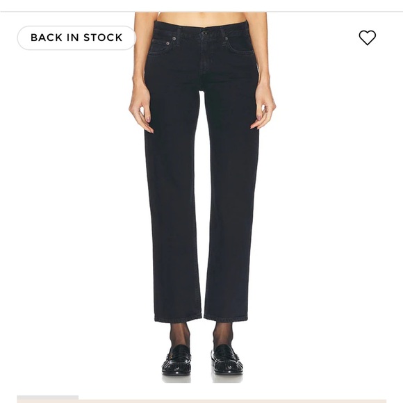 Agolde Denim - AGOLDE Women's Straight Leg Jeans in Black